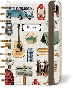 Retro Notes Spiral Pocket Notebook