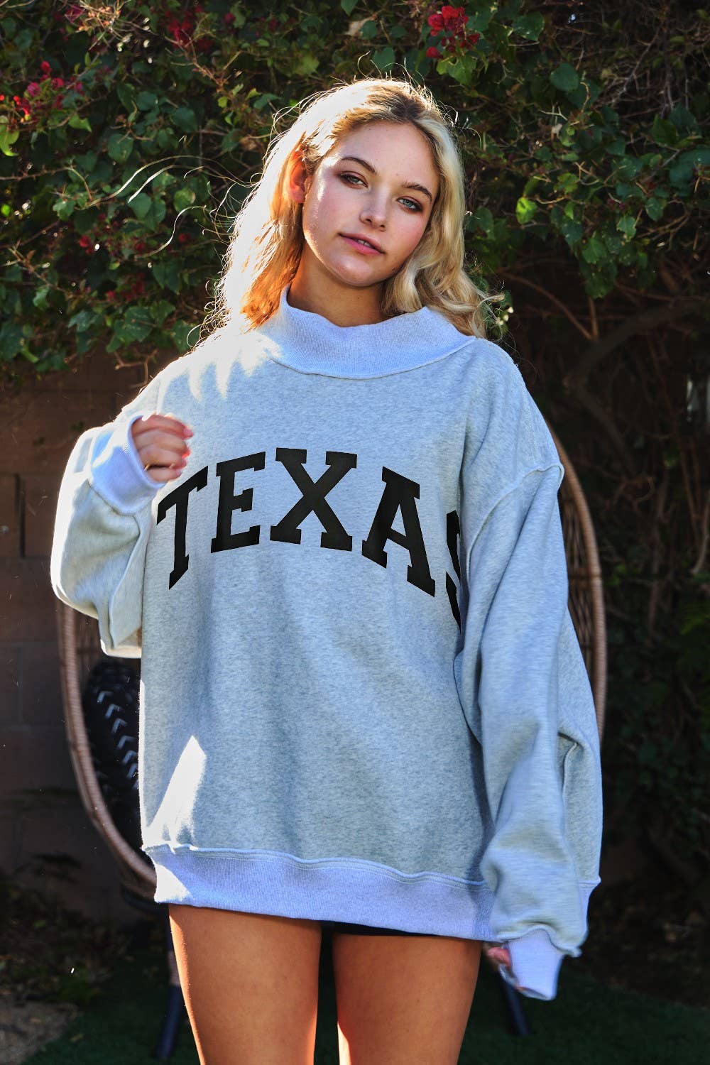 Texas Reversible Mockneck Sweatshirt