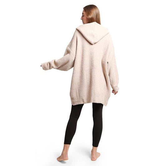 Solid Color Hooded Wearable Blanket