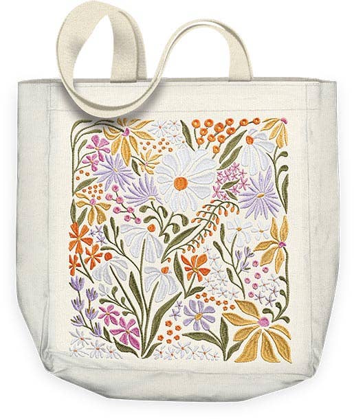 Tote Bag Flower Market Wildflowers