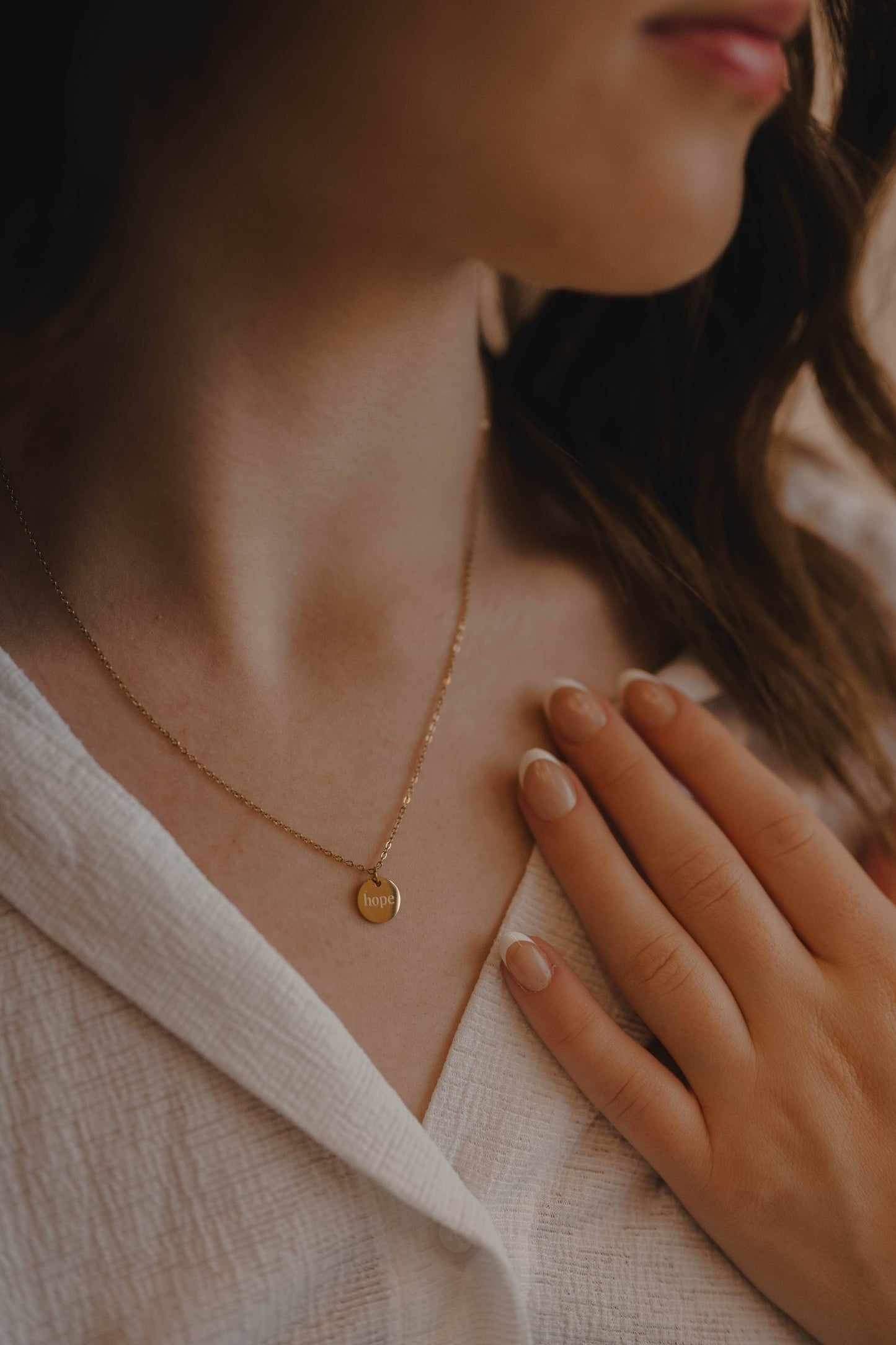 Hope Disc Necklace