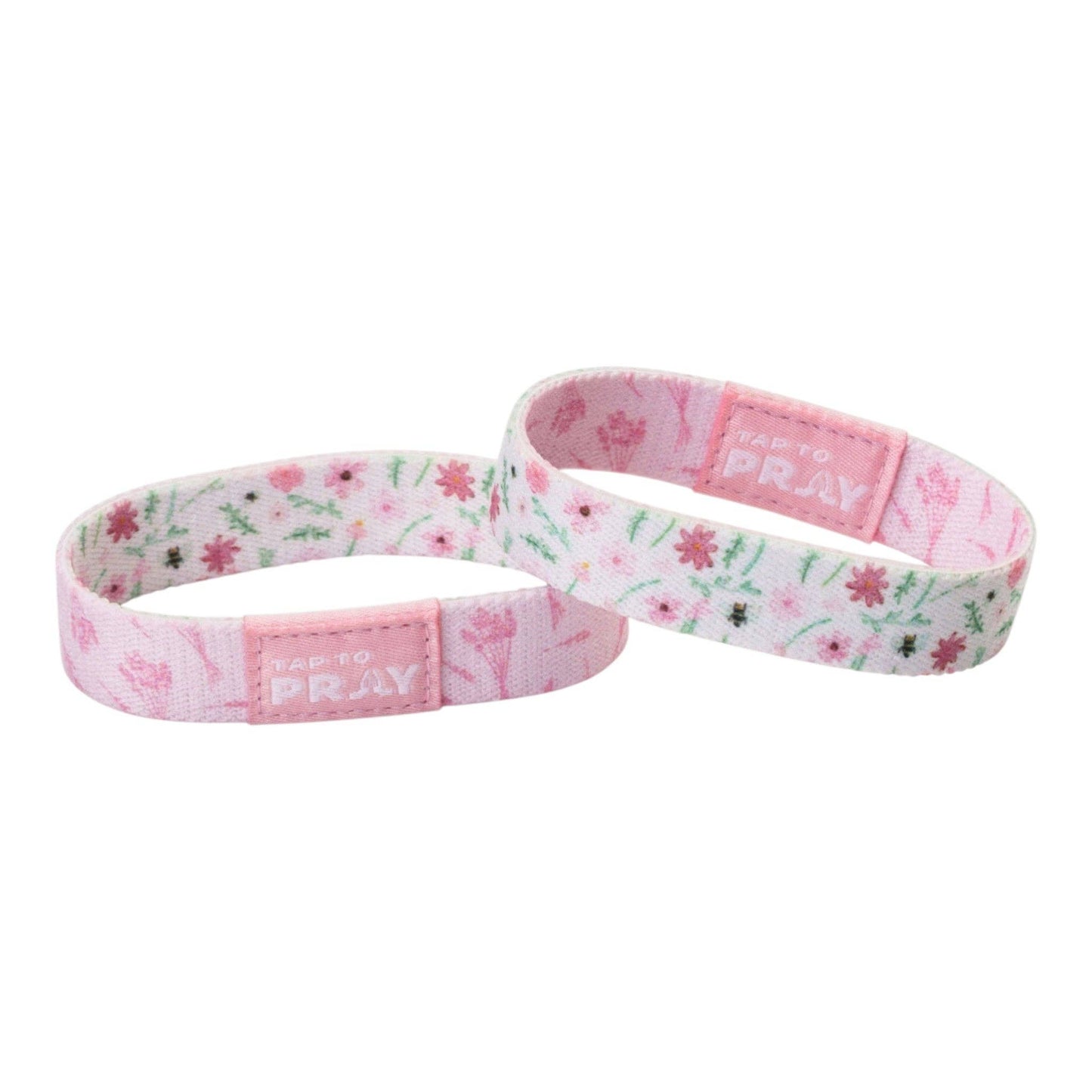 Tap To Pray Wristband: White Meadows