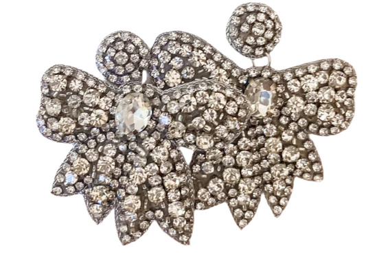 Crystal Bow Earrings