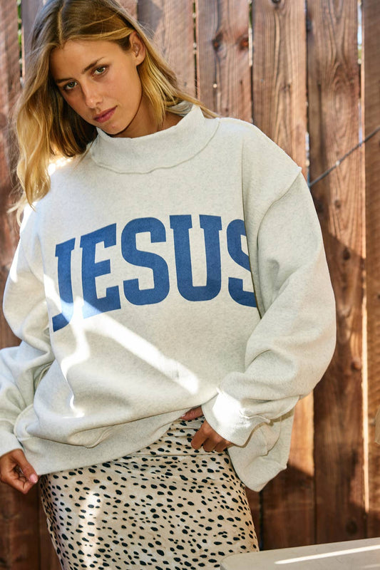 'JESUS & GOD IS GOOD' Reversible Sweatshirt