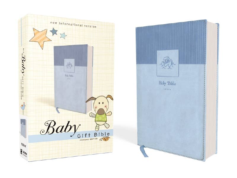 NIV Baby Gift Bible Leathersoft Blue