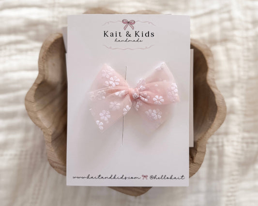 Pinky Peach Bow