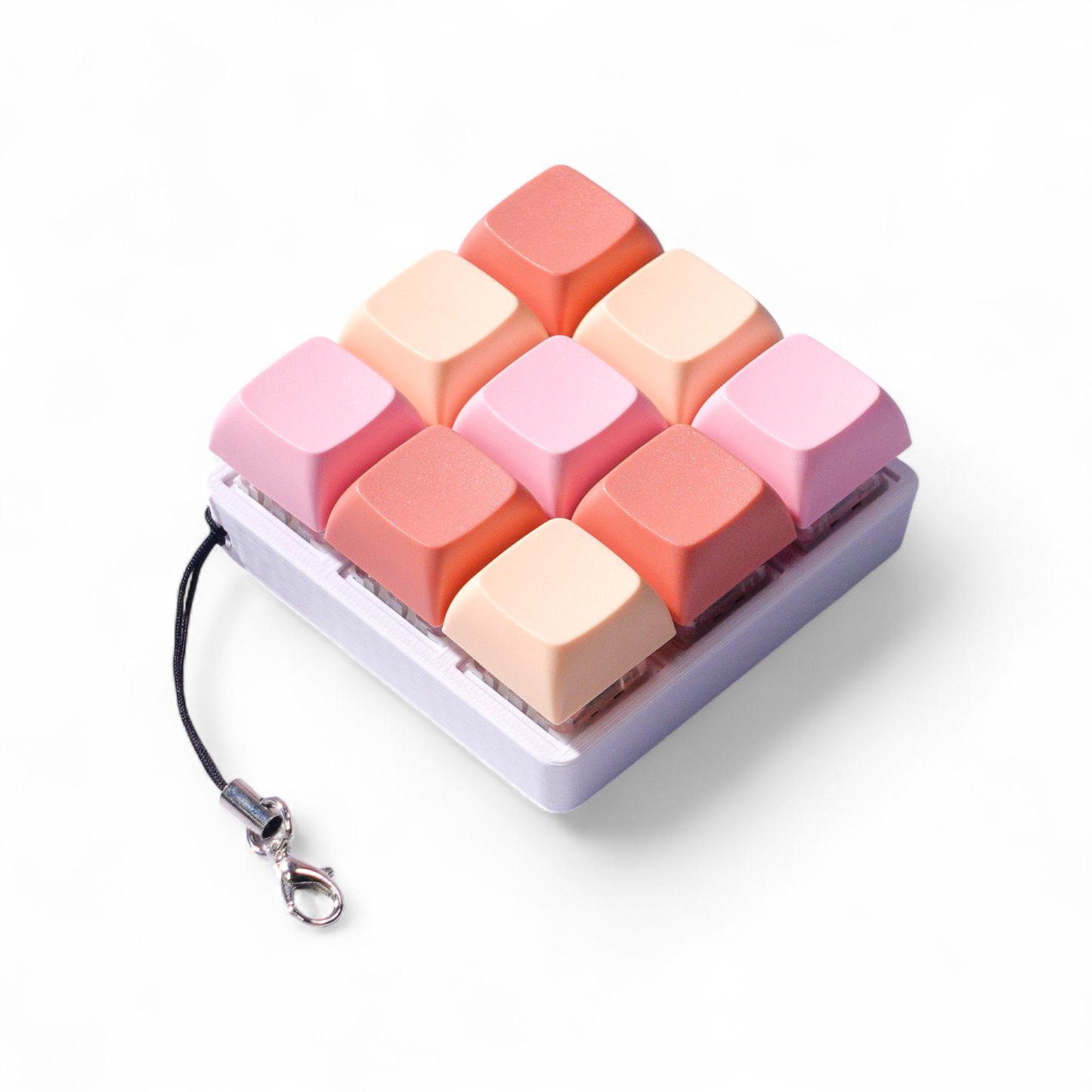 9 Key Keyboard Fidget Keychain