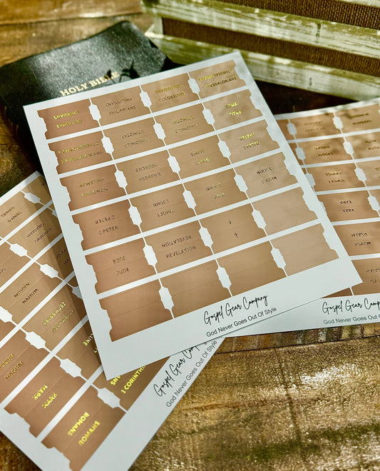 Gold Foil Sand Dune Bible Tabs