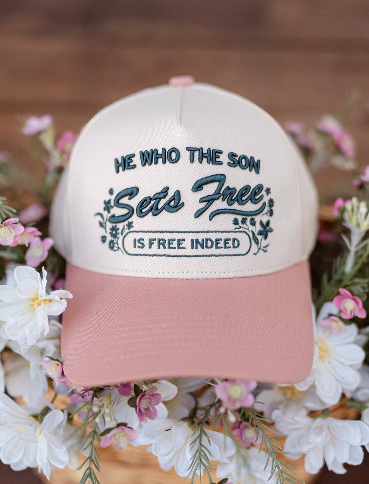 Trucker Hat: He Who the Son Sets Free