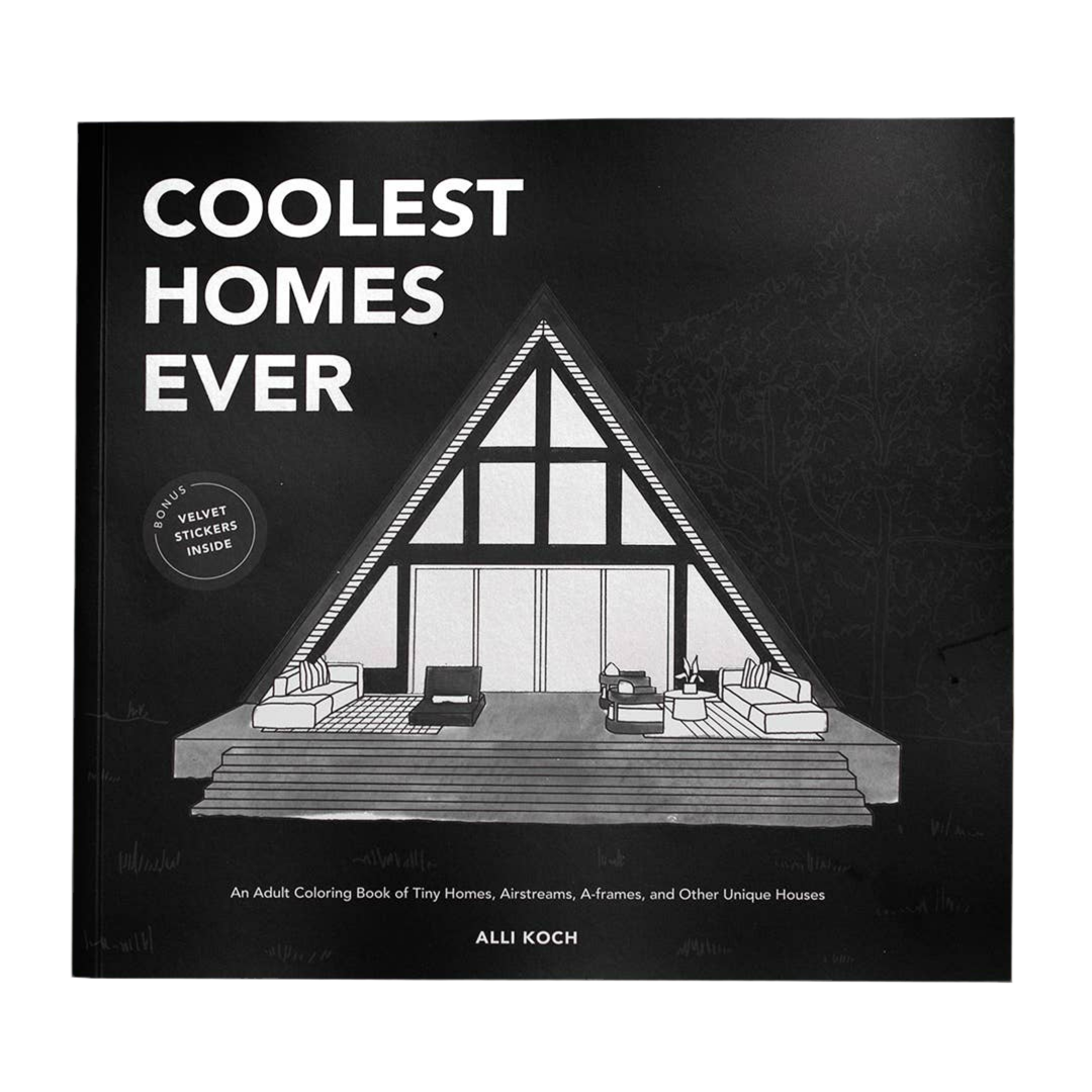 Coolest Homes Ever Adult Coloring Book