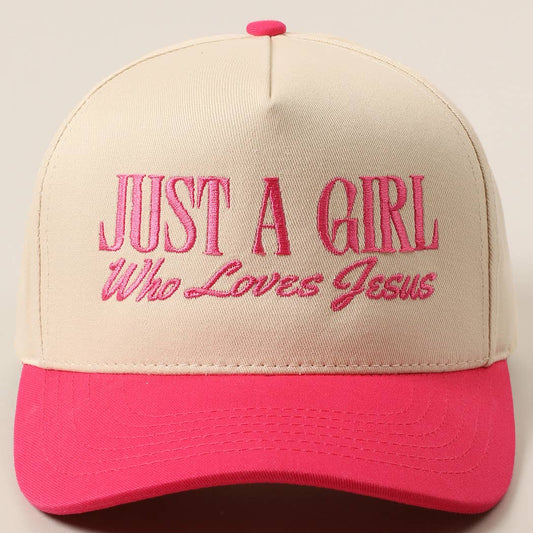 A Girl Who Loves Jesus Trucker Hat