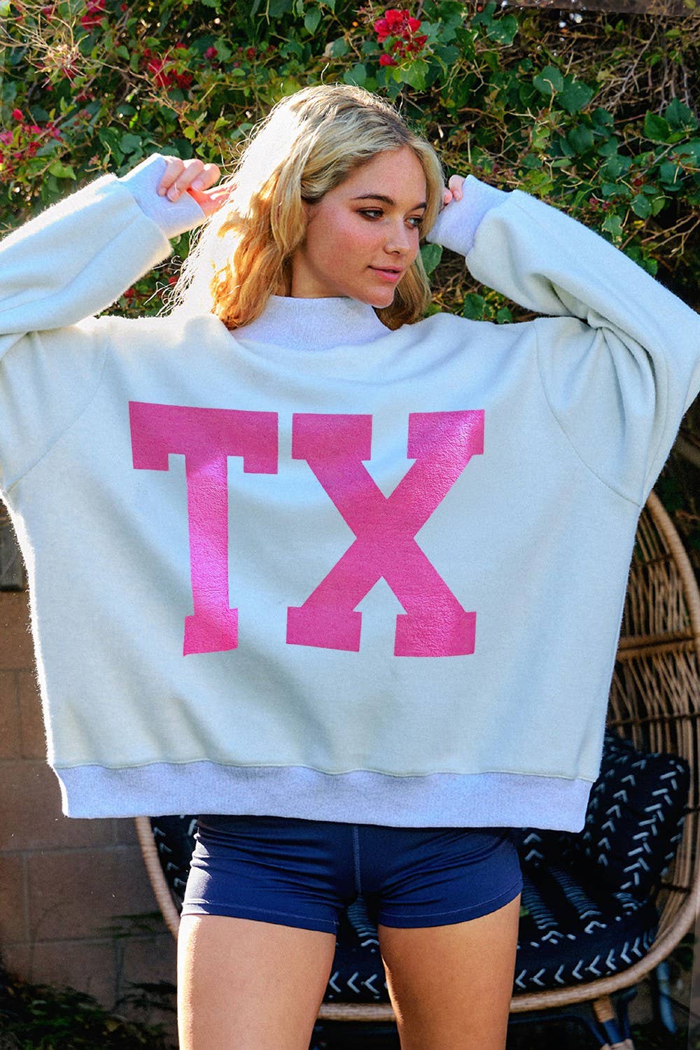 Texas Reversible Mockneck Sweatshirt