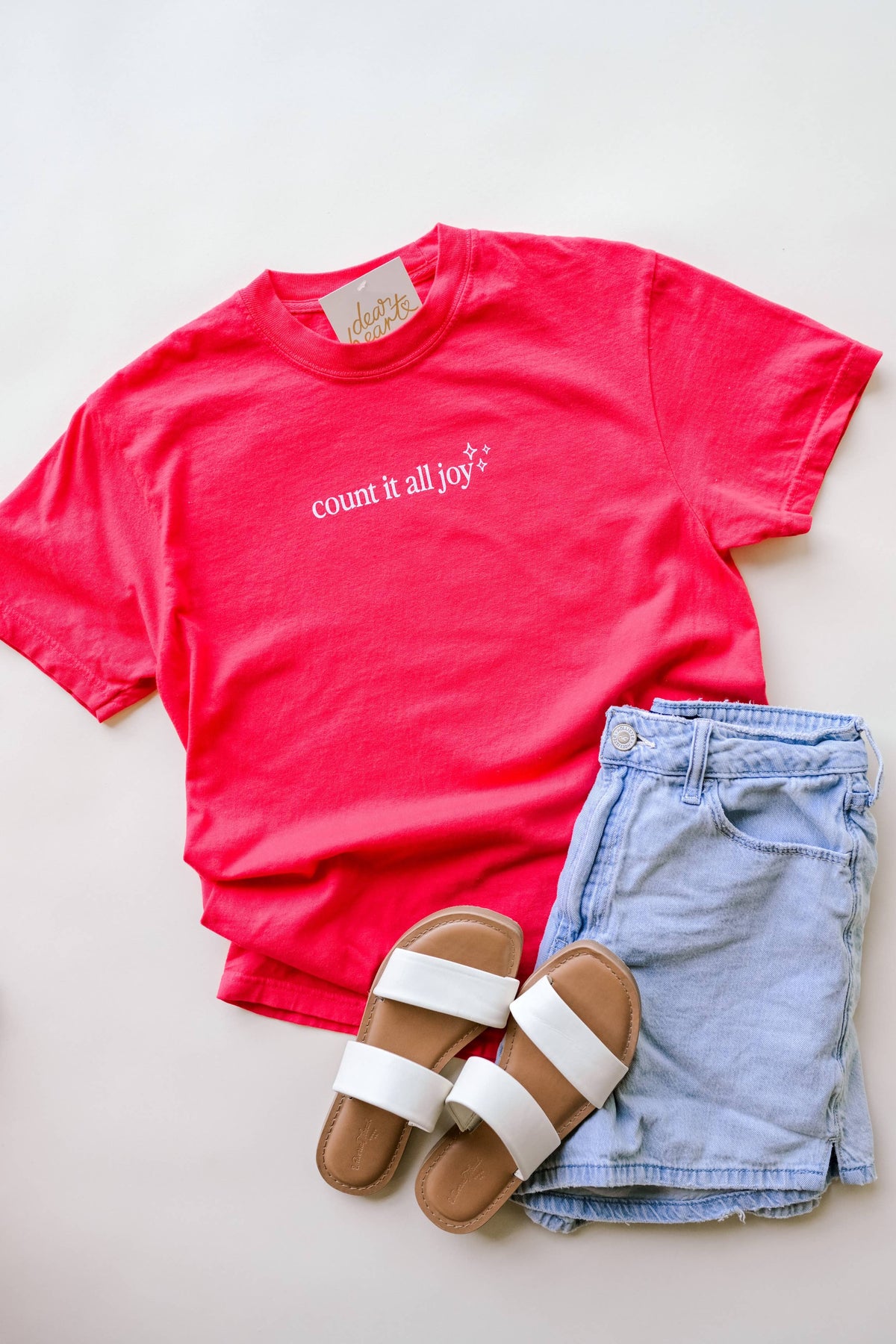 Count It All Joy Cherry Red Tee