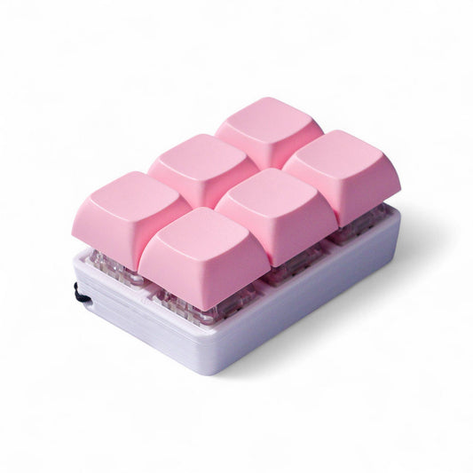 6 Key Keyboard Fidget Keychain