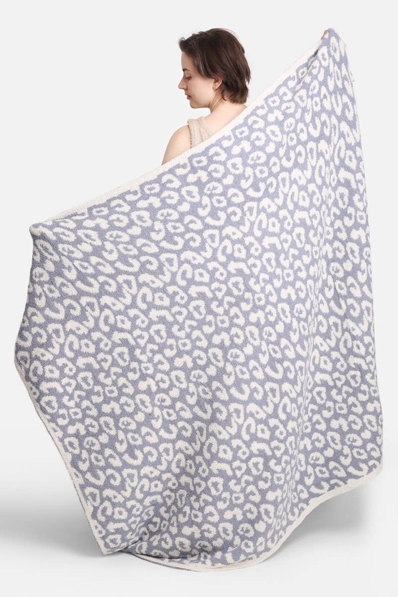 Leopard Print Throw Blanket