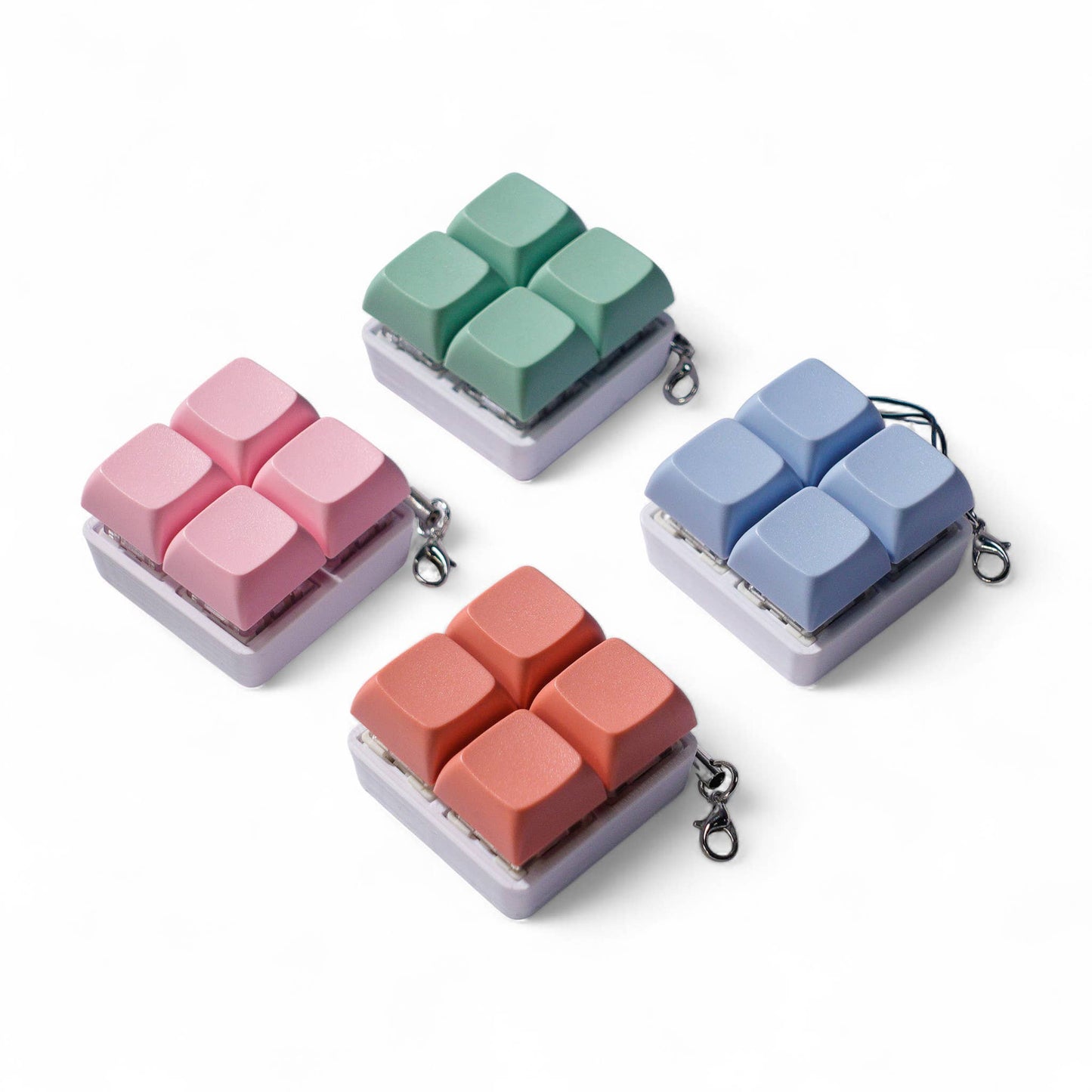 Square  Keyboard Fidget Keychain