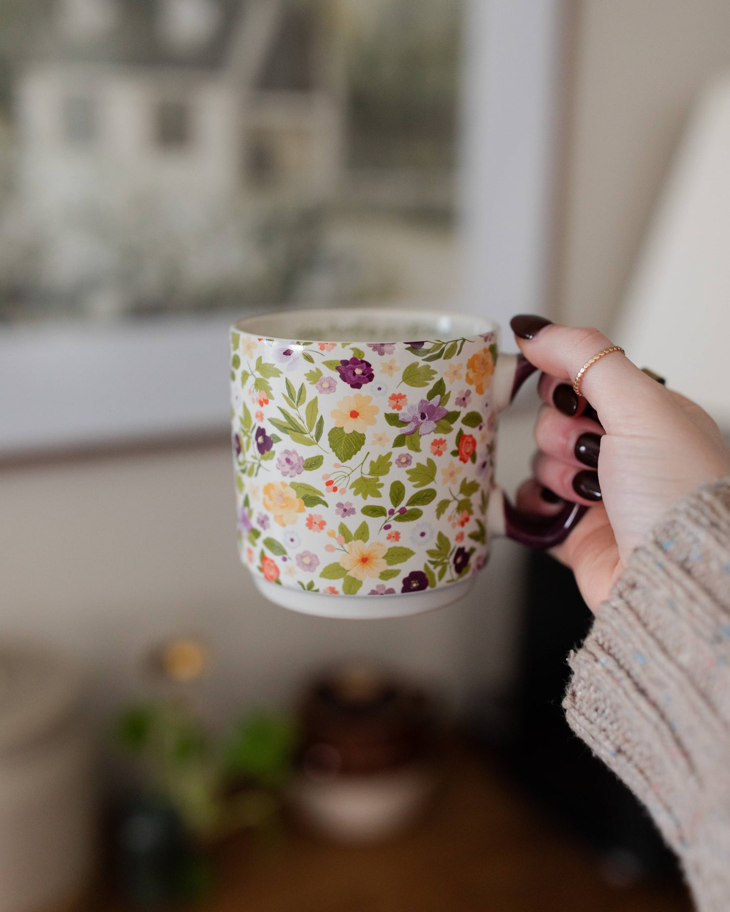 Magnolia Floral Mug