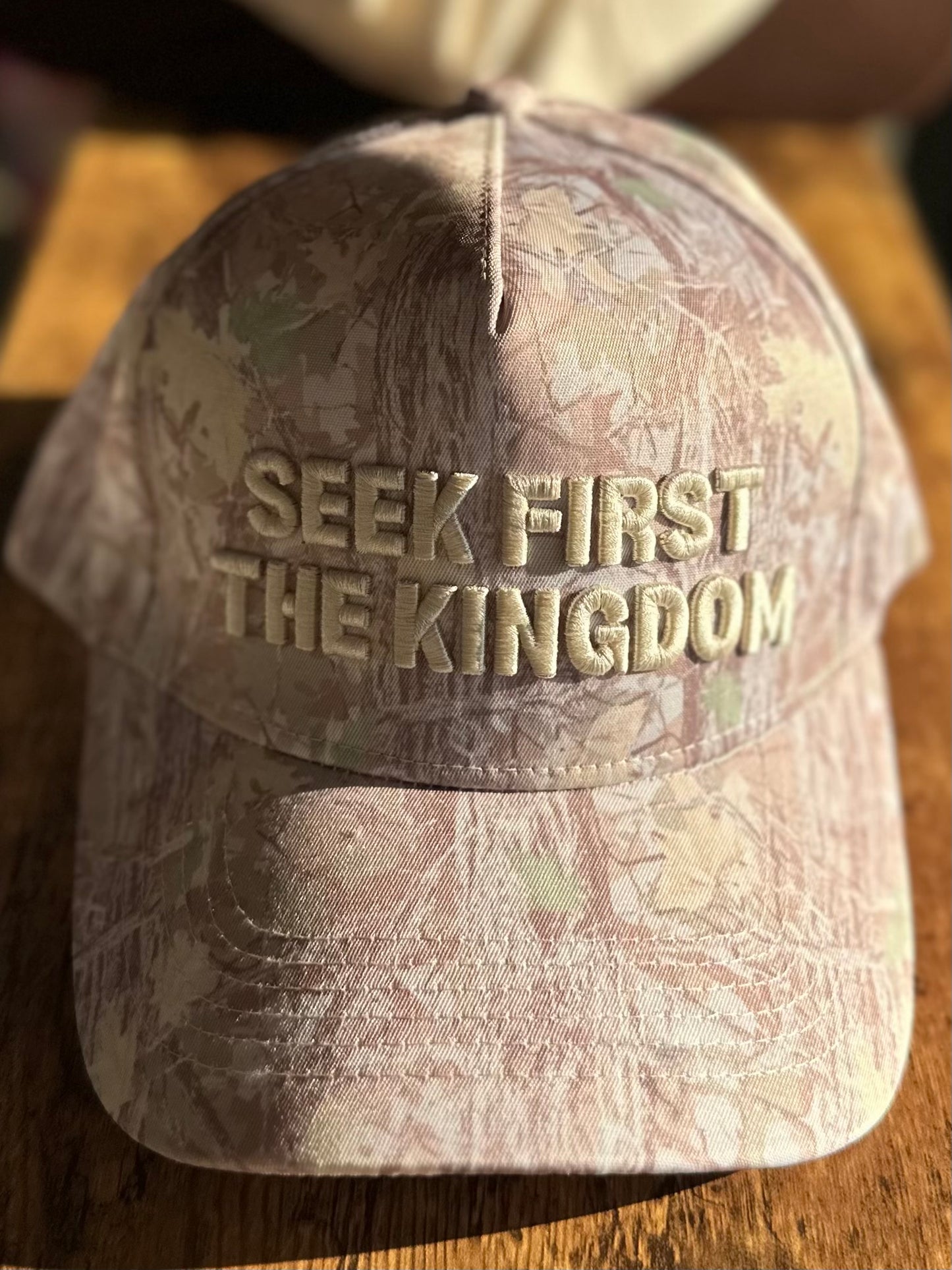 “Seek First The Kingdom” Embroidered Hat
