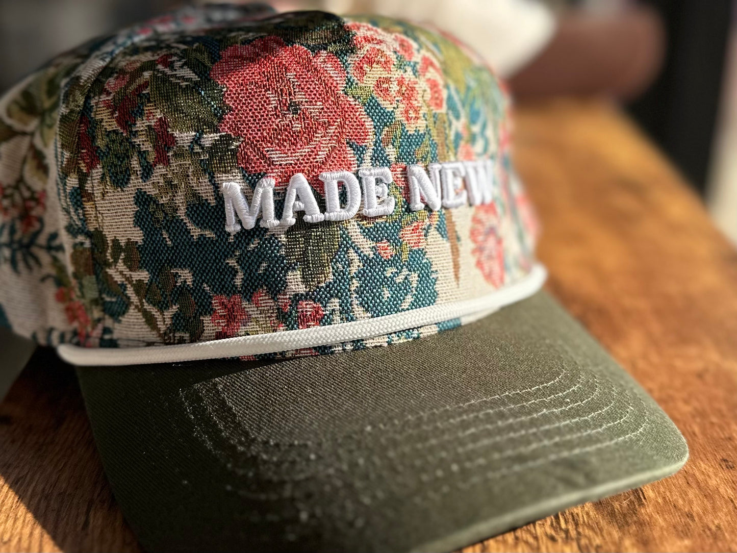 “Made New" Embroidered Hat