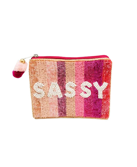 SASSY Beaded Coin Purse