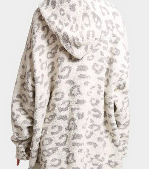 Leopard Hooded Wearable Blanket