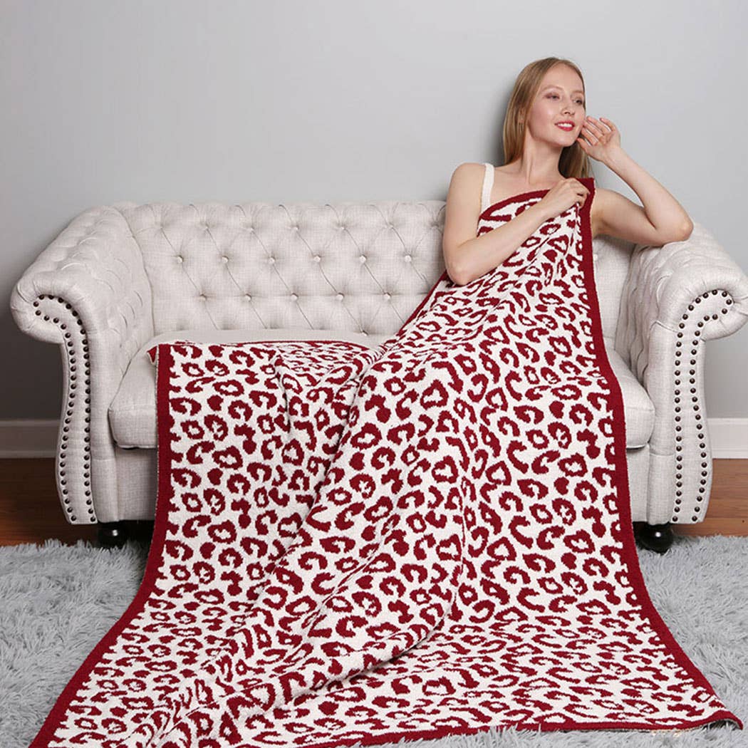 Leopard Print Throw Blanket