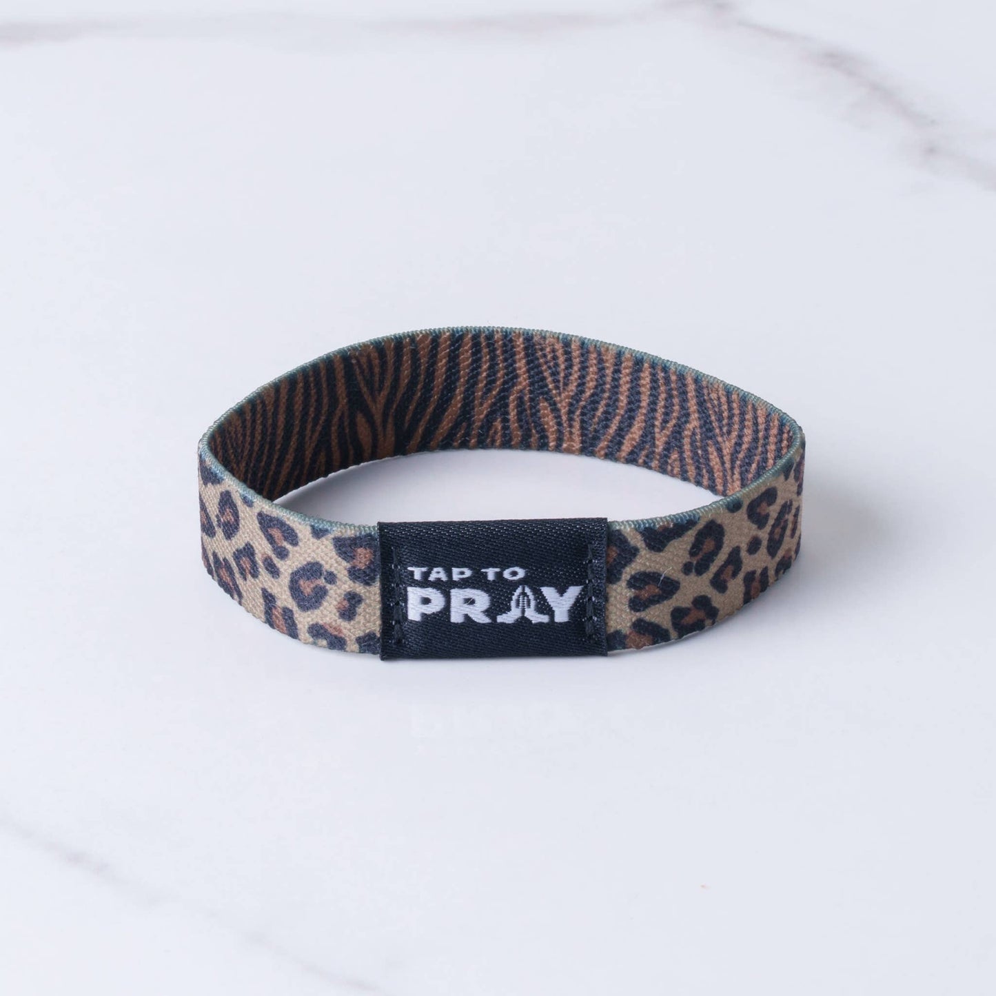 Tap To Pray Wristbands: Safari Leopard