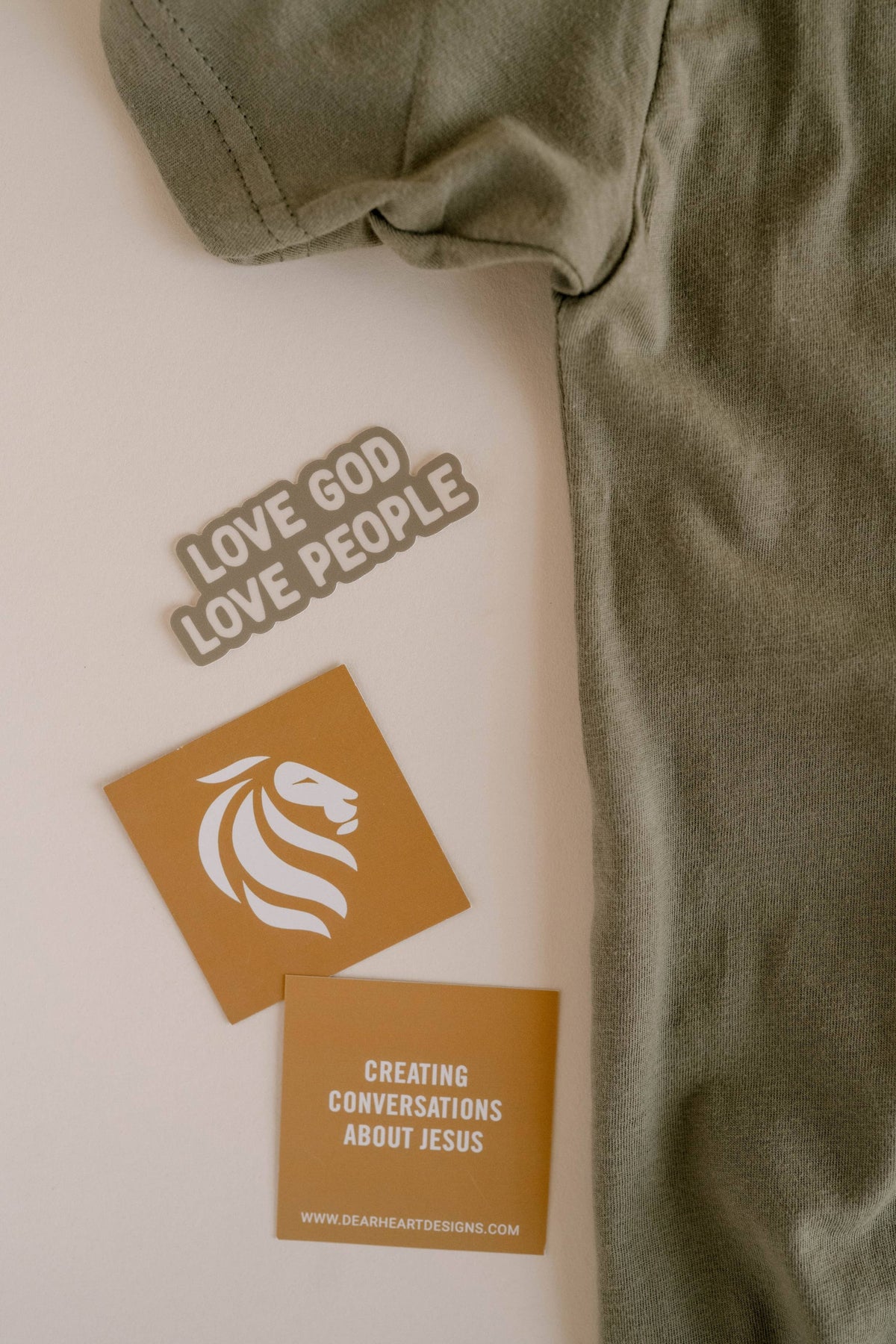 Love God Love People Sage Sticker