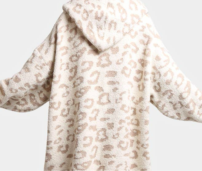 Leopard Hooded Wearable Blanket