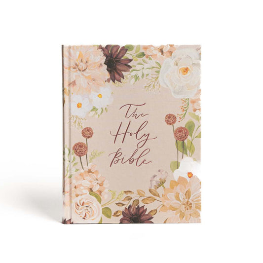 CSB Large Print Bible | Blush Garden