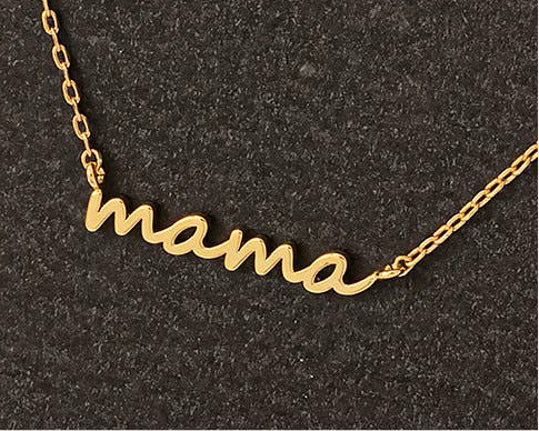 Dainty Mama Pendant Necklace