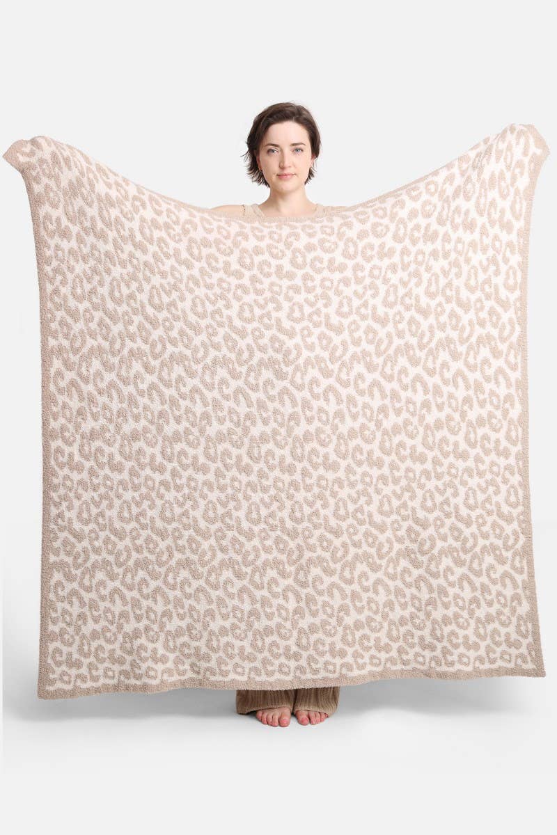 Leopard Print Throw Blanket