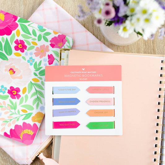Motivational Magnetic Bookmarks