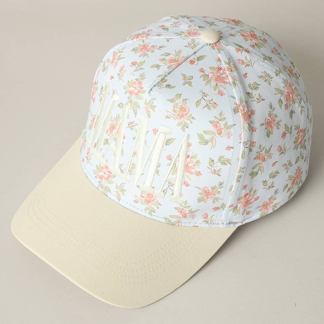 MAMA Floral Trucker Hat