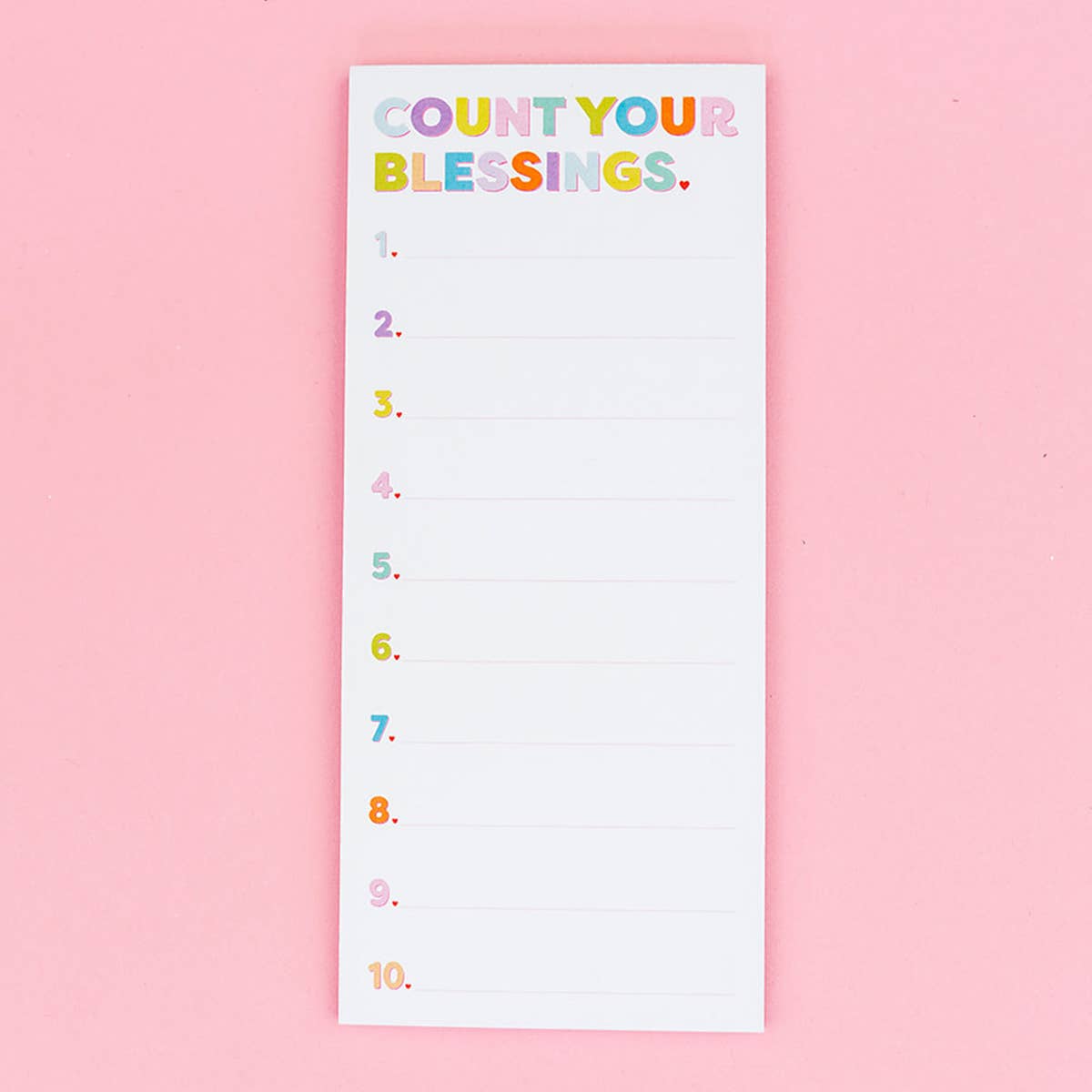 Count Your Blessings List Pad