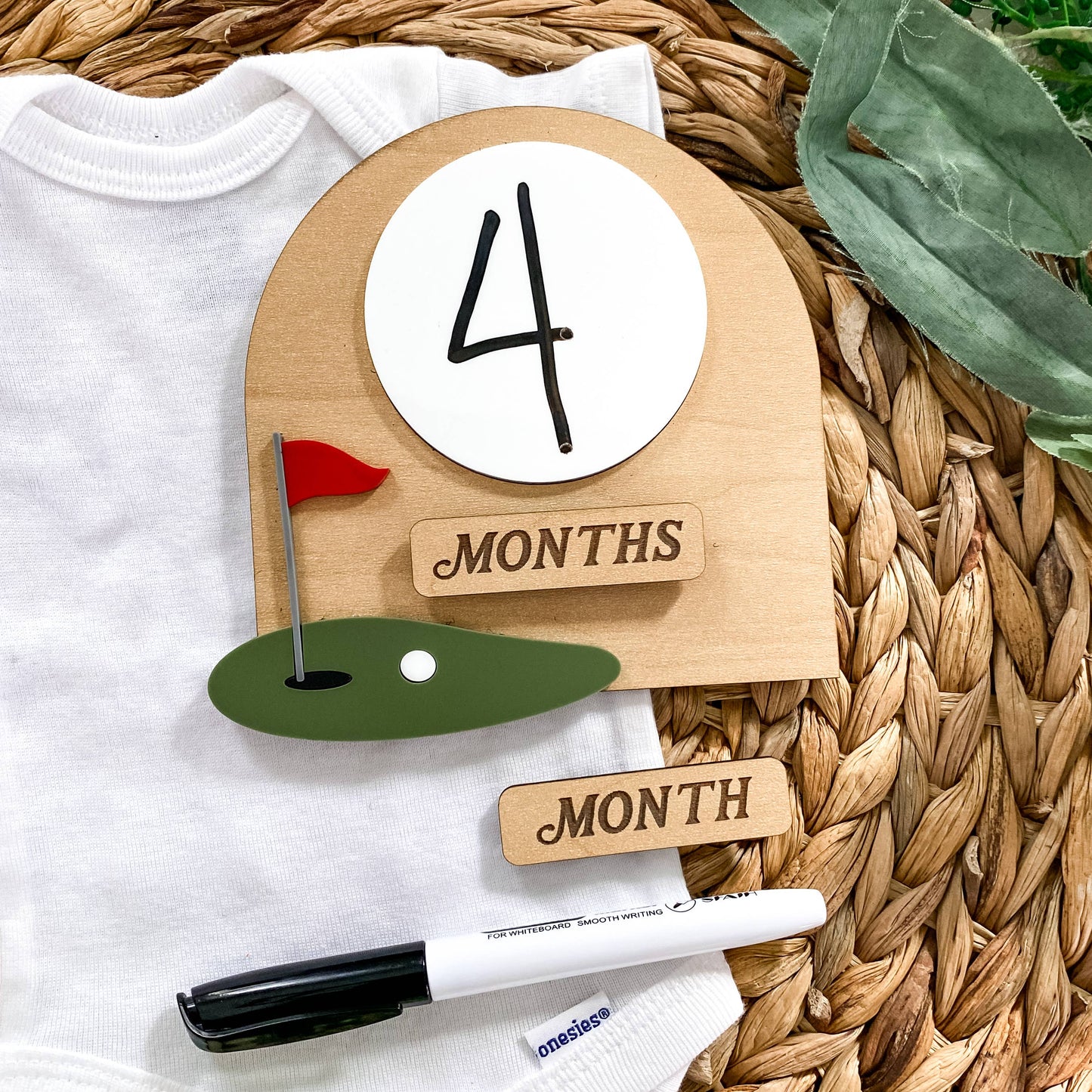 Monthly Milestone Golf Sign
