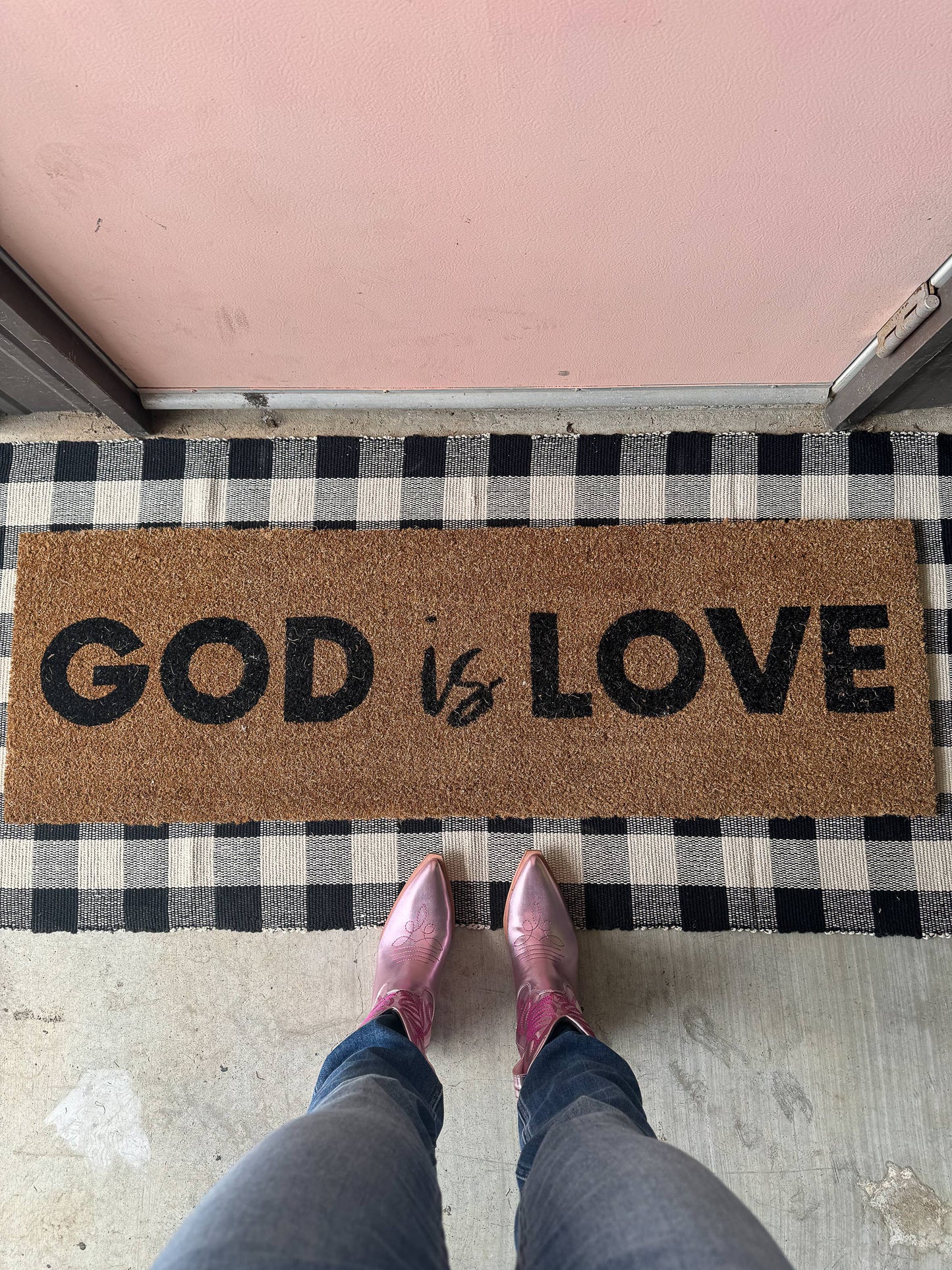 God is Love | XL Doormat