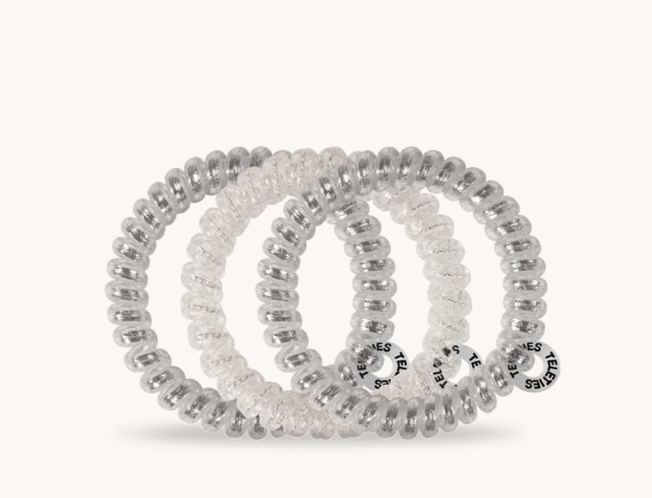 Small Spiral Silver Hair Coils