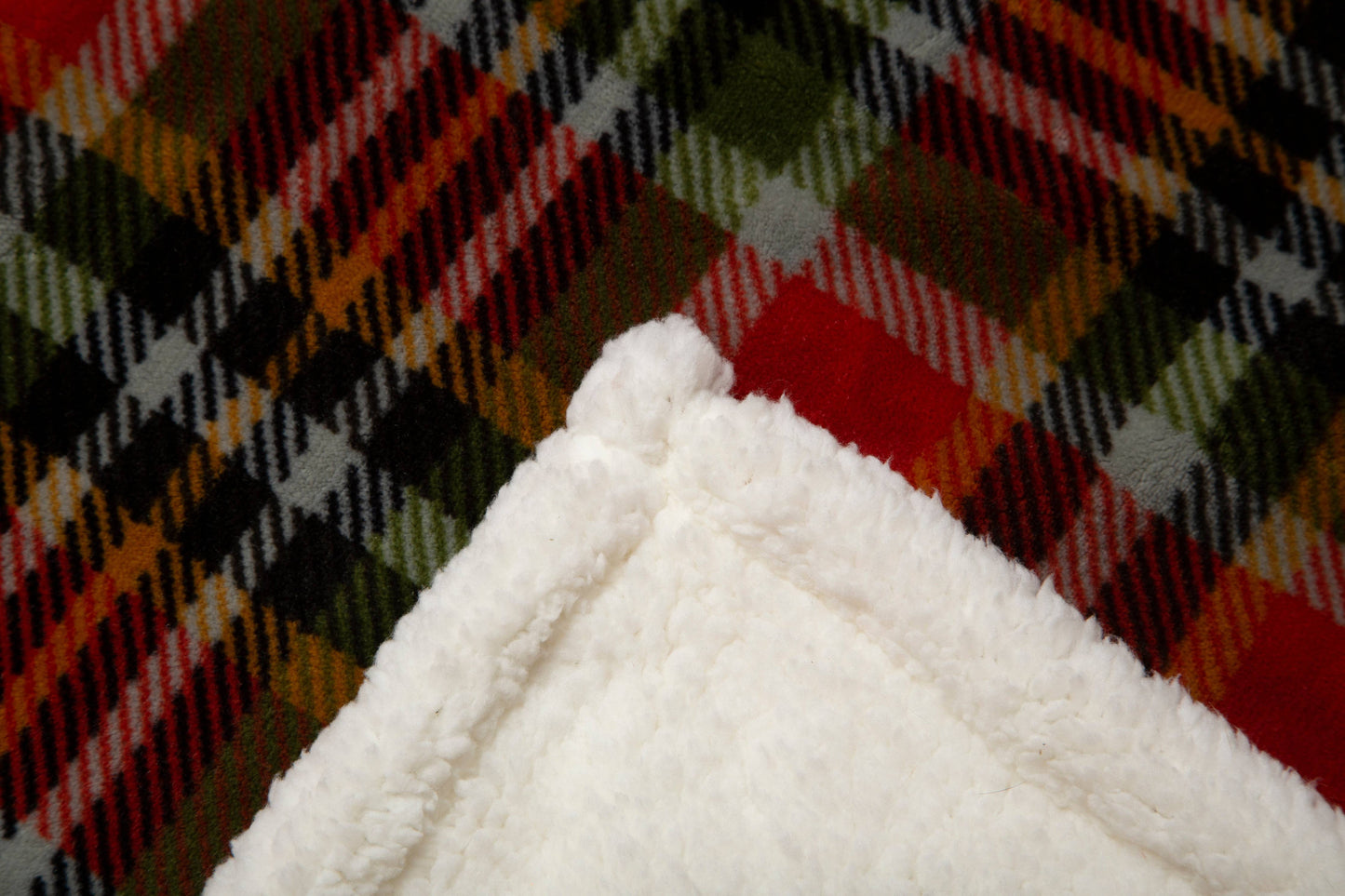 Rust & Sage Sherpa Throw
