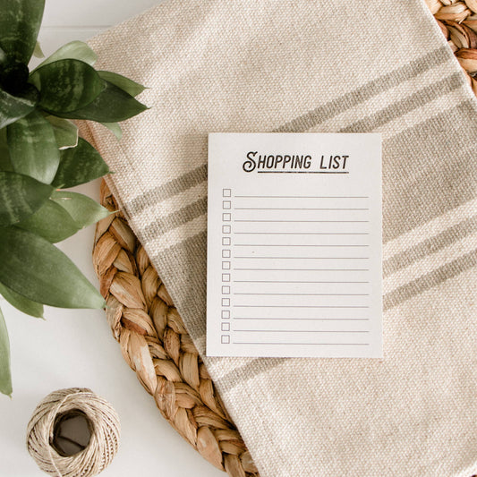 Shopping List Notepad