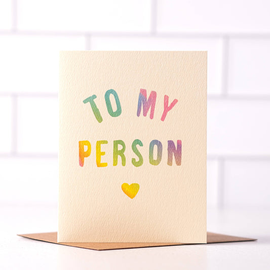To My Person  |  Love card