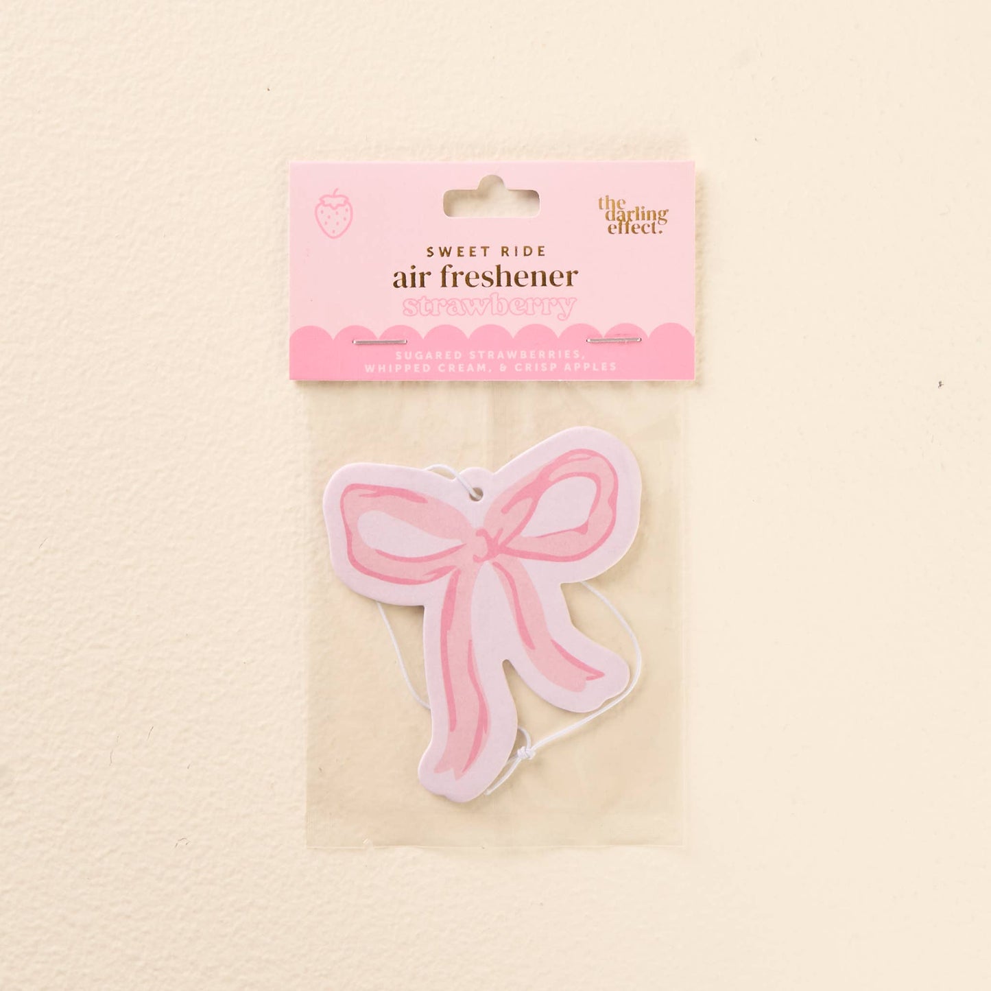 Sweet Ride Car Air Freshener-Bow Pink