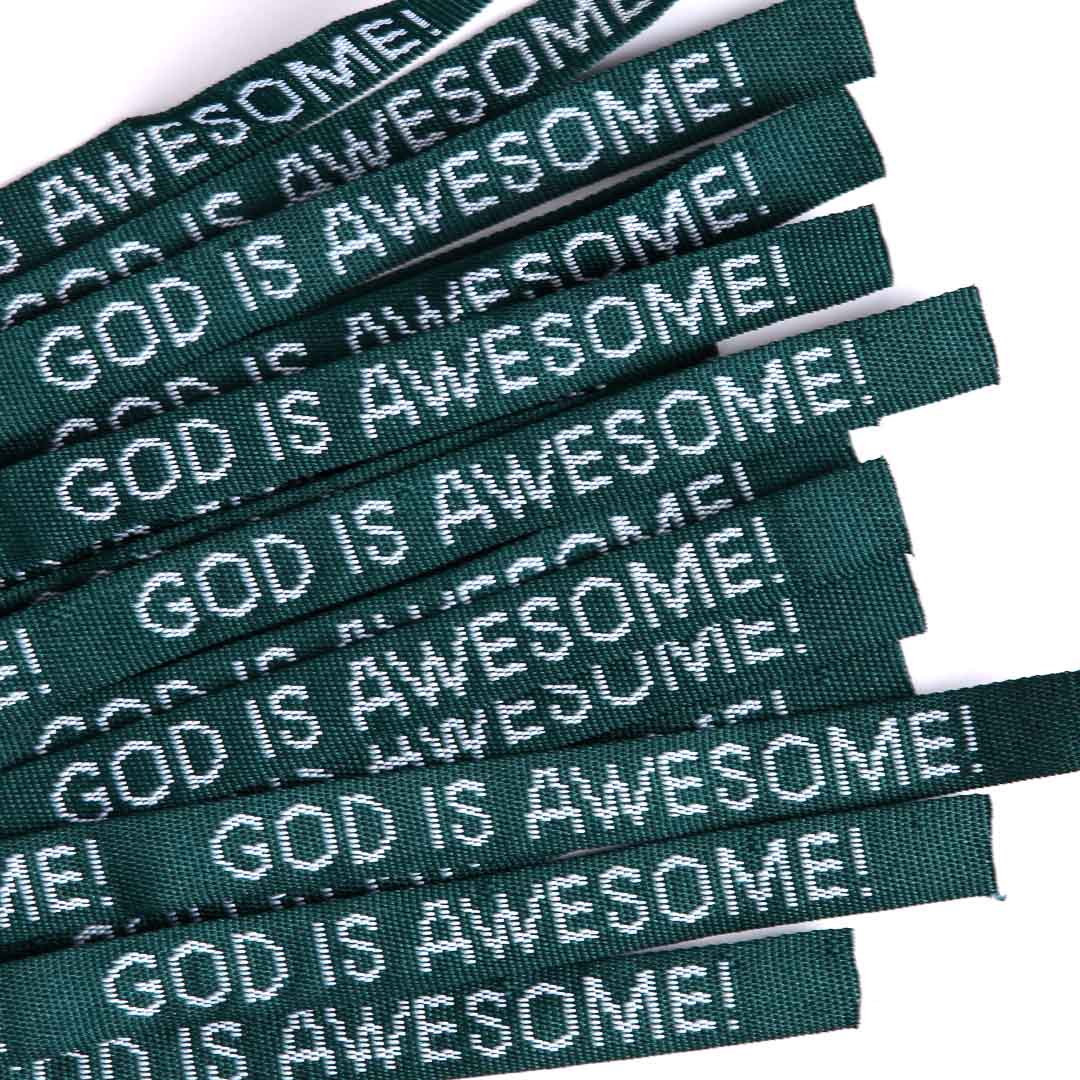 Bracelet Woven God Is Awesome Hunter Green