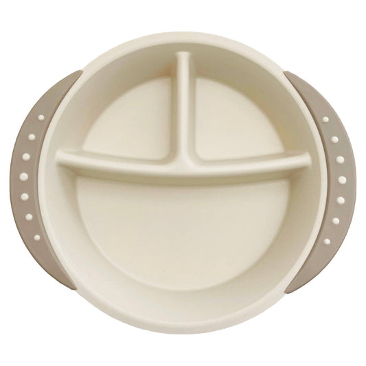 Kid's Divided Plate Duo beige - New Packaging