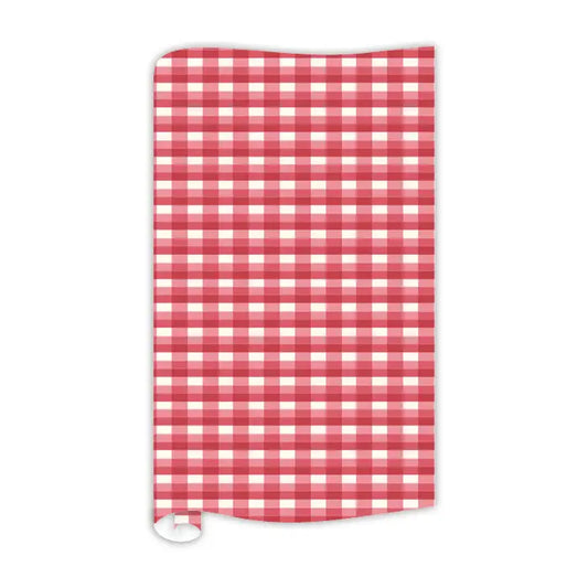 Holiday Red Plaid Wrapping Paper