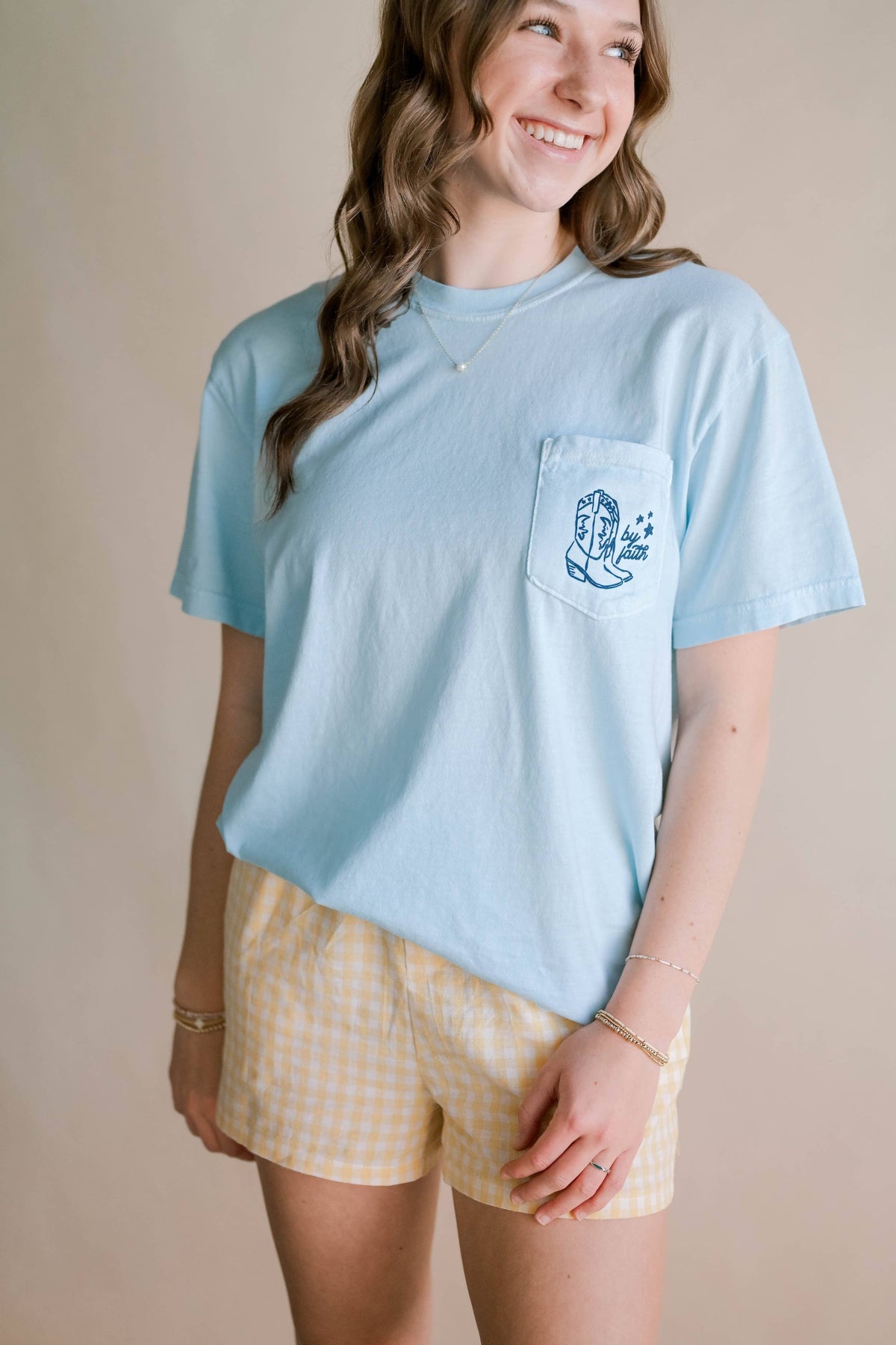 Walk By Faith Pocket Tee