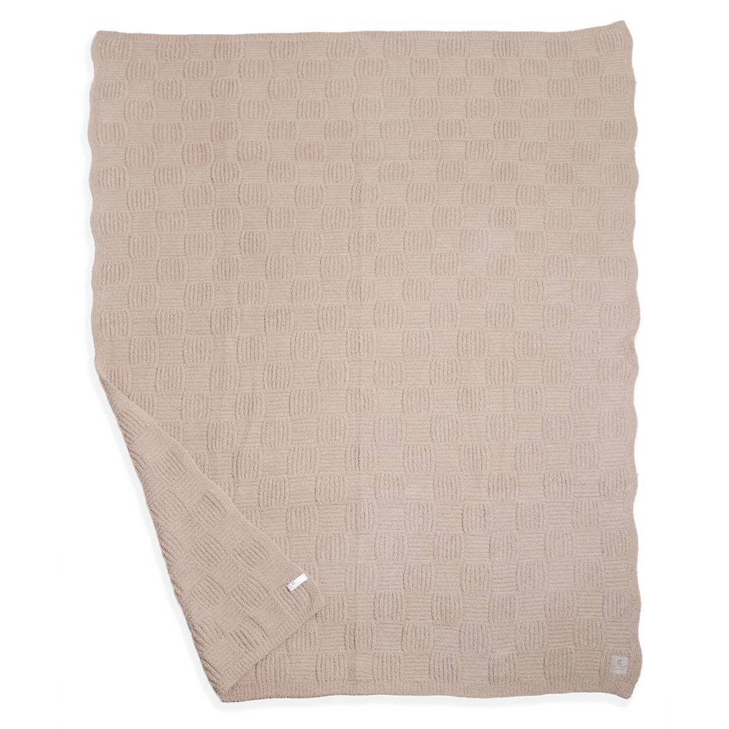 Solid Color Knit Throw Blanket