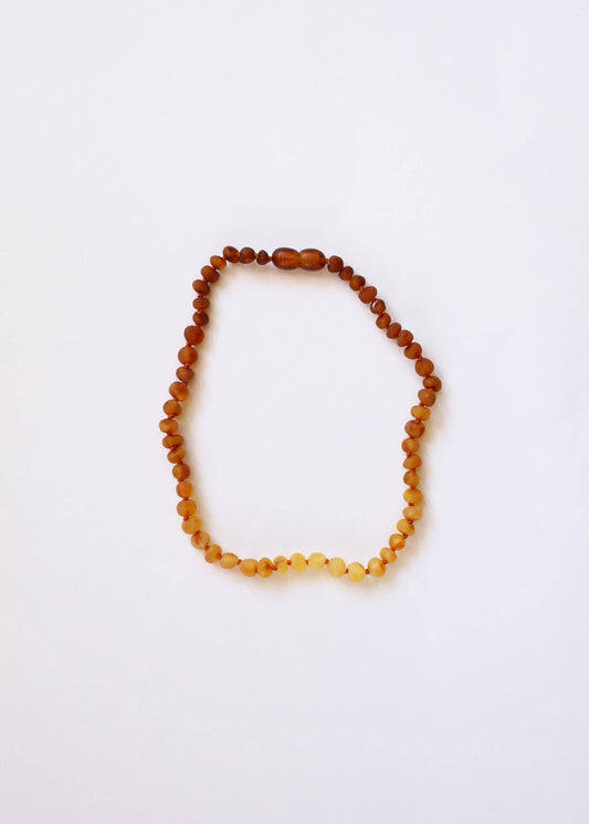 Raw Baltic Amber + Sunflower || Necklace