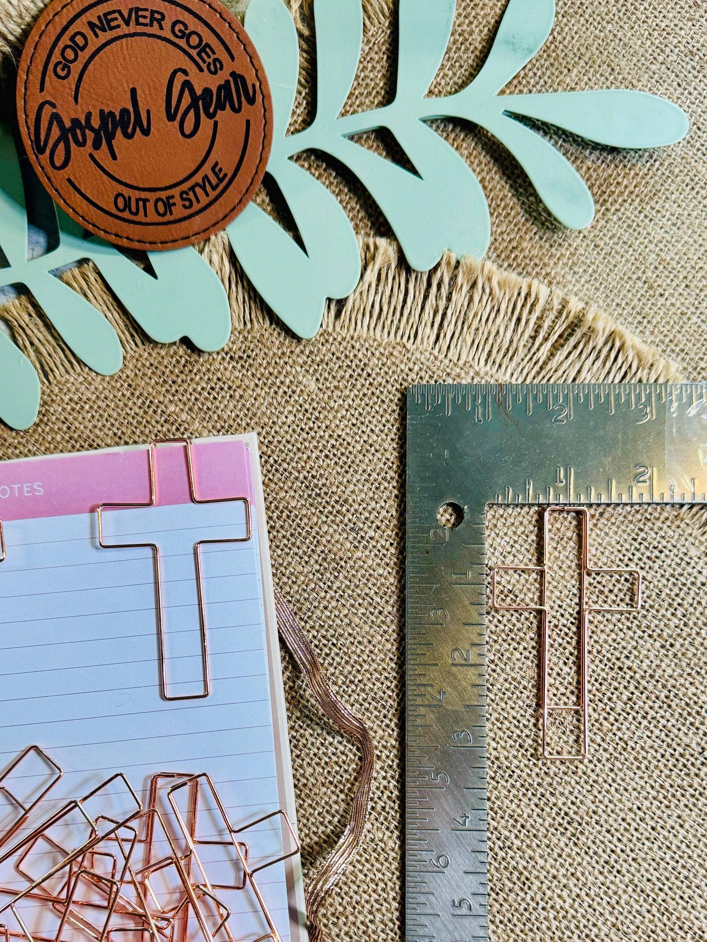 Jumbo Cross Bookmark Paperclips