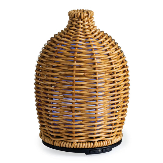 Ultra Sonic Essential Oil Diffuser-Wicker Vase